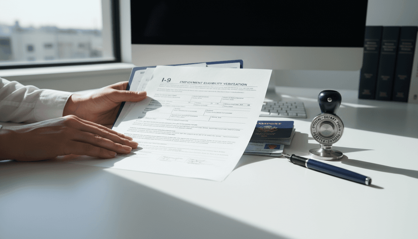 I-9 document review and verification process